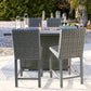 Palazzo - Gray - Outdoor Counter Height Dining Table With 4 Barstools