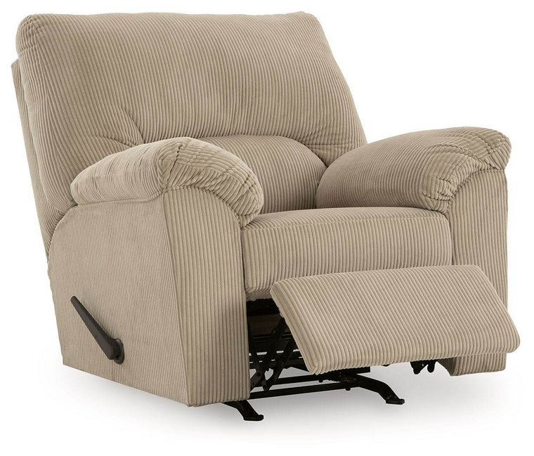 Simplejoy - Sand - Rocker Recliner - Fabric - Forward Furniture