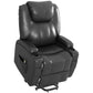 Power Recliner, Electric Lift Chair for Elderly with Footrest, Remote Control, Side Pockets and Cup Holders, Grey