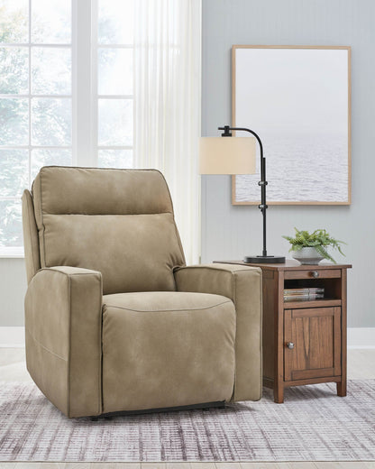Next-Gen Durapella - Sand - Power Recliner / Adj Headrest - Fabric - Forward Furniture