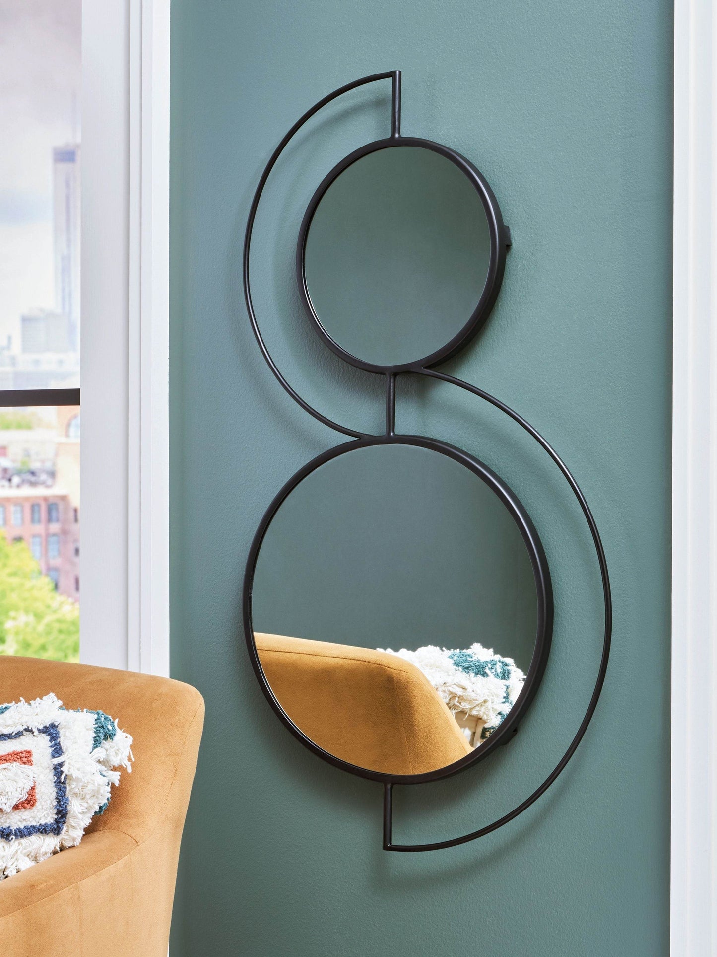 Shayham - Black - Accent Mirror - Forward Furniture