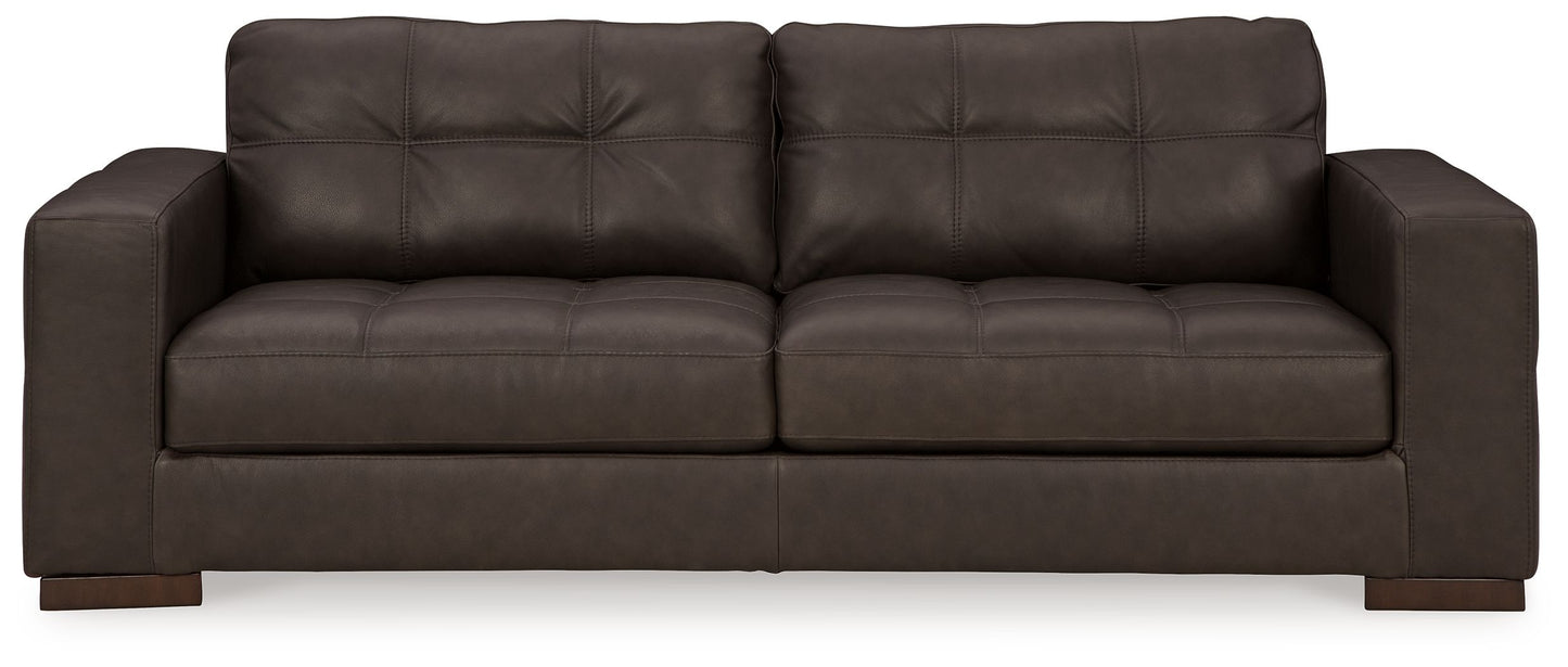 Luigi - Thunder - Sofa - Leather Match