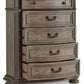 Ardenfield - Light Brown - Five Drawer Chest