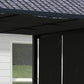 Metal Pergola, Outdoor Pergola with Retractable Canopy, for Garden, Patio, Backyard, Deck