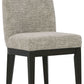 Burkhaus - Dining UPH Side Chair (Set of 2) - Beige / Dark Brown