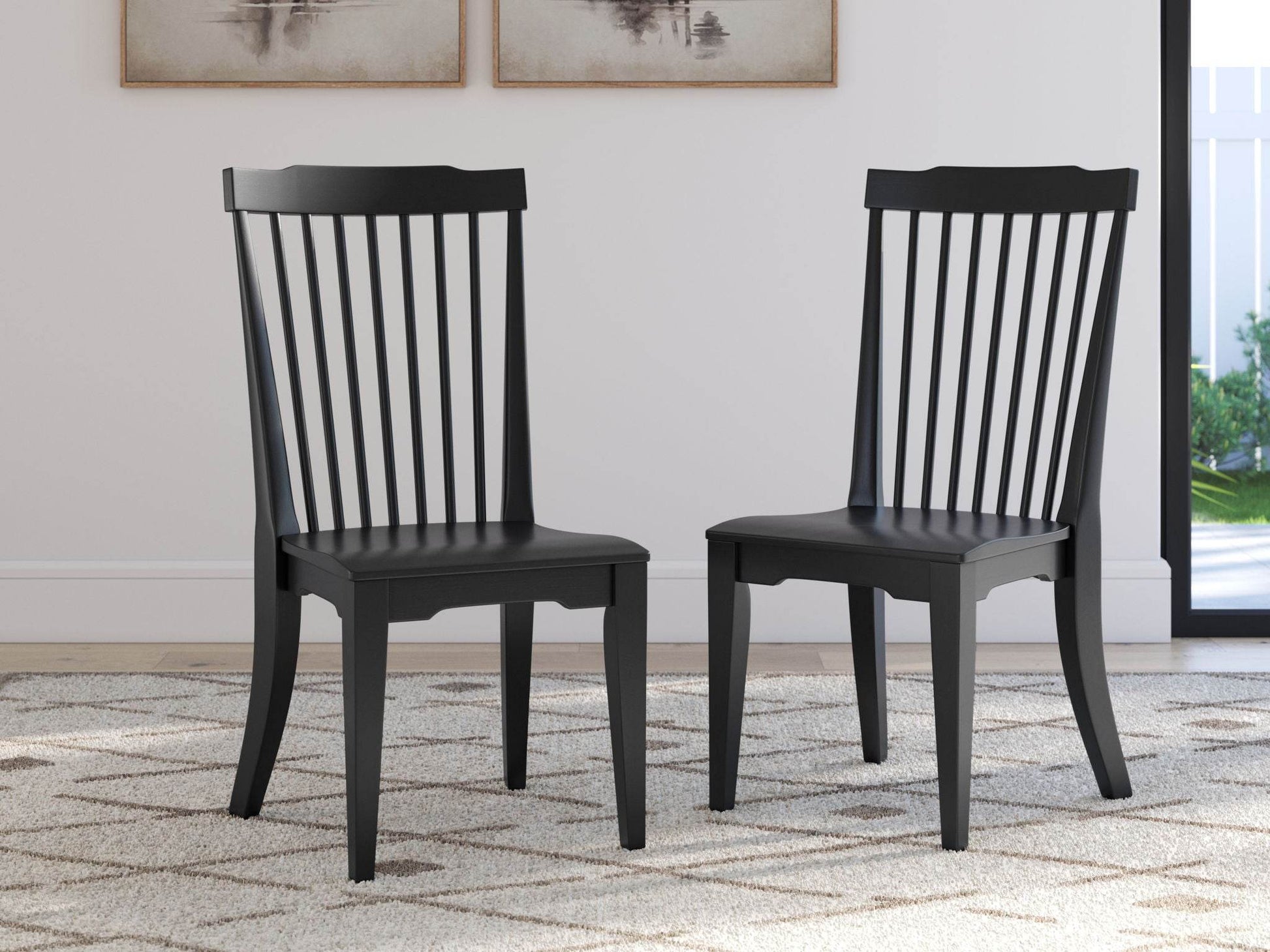Brenkerton - Black - Dining Room Side Chair (Set of 2) - Forward Furniture