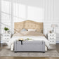 High Gloss Nightstands Set of 2 with 3 Drawers - White