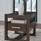 Breckington - Square End Table - Dark Brown