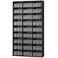 Media Storage Cabinet, 9-Tier DVD Shelf with 21 Adjustable Shelves, Holds 835 CDs, 500 DVDs or 640 Blu-rays, Black