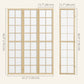 3 Panel Room Divider, 5.6 ft Folding Wall Divider Room Partition for Home Office, Bedroom