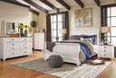 6 Pc. Bed, Dresser, Mirror, Chest