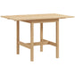 Solid Wood Kitchen Table, Farmhouse Drop Leaf Tables for Small Spaces, Folding Dining Table, Nature Wood