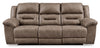 Stoneland - Reclining Sofa - Faux Leather - Fossil