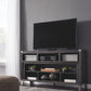 Todoe - Gray - 2 Pc. - 65" TV Stand with Wide Fireplace Insert