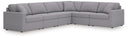 6 Pc. Sectional With Laf Corner Chair And Raf Corner Chair