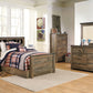 Trinell - Brown - Twin Bookcase Bed With 1 Large Storage Drawer