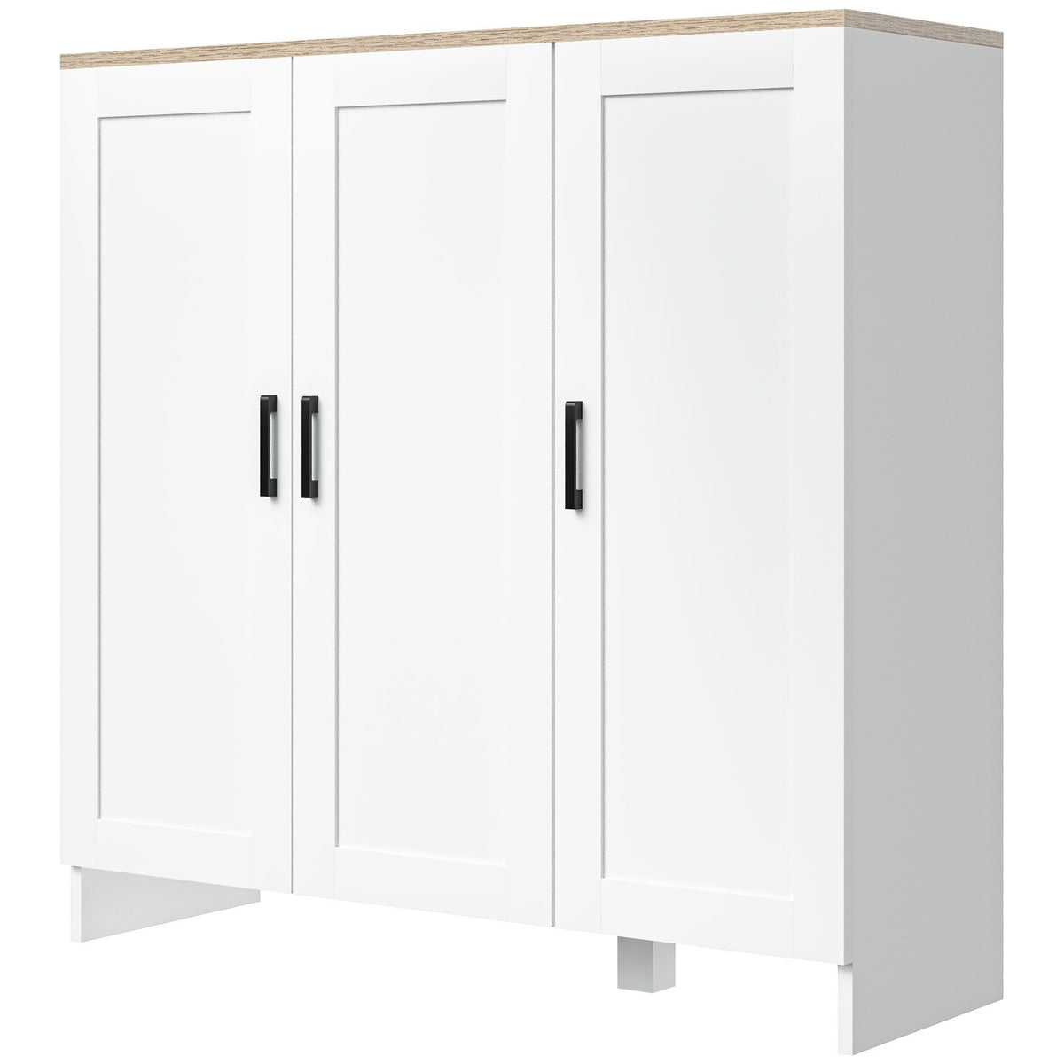 Sideboard Cabinet with 3 Doors - White