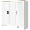 Sideboard Cabinet with 3 Doors - White