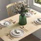 47" x 30" Dining Table, Farmhouse Dining Room Table with Pine Wood Frame, Space Saving Kitchen Table, Natural