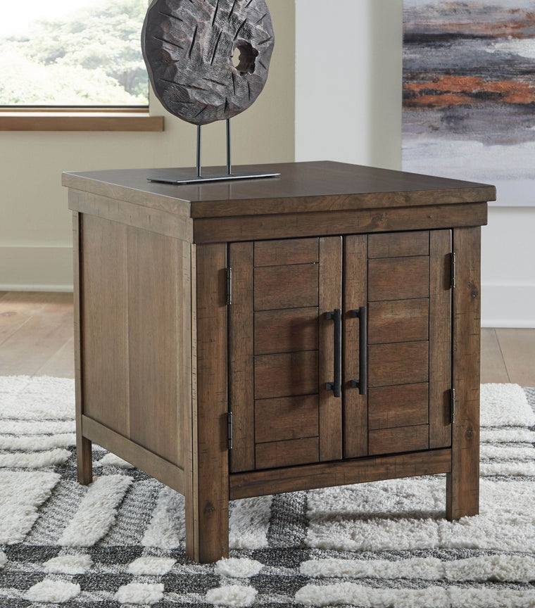 Moriville - Grayish Brown - Rectangular End Table - Forward Furniture