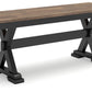 Wildenauer - Brown / Black - Large Dining Room Bench