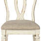 Realyn - Chipped White - Dining Uph Side Chair (Set of 2) - Ribbonback