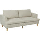 74" 3-Seater Corduroy Sofa with Spring Cushions - Beige