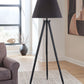Orhan - Wood Floor Lamp - Black