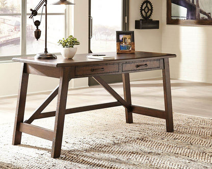 Baldridge - Rustic Brown - Home Office Large Leg Desk - Forward Furniture