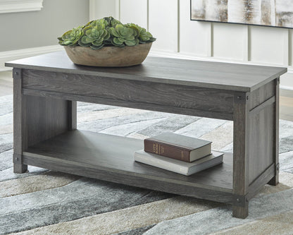 Freedan - Grayish Brown - Rect Lift Top Cocktail Table - Forward Furniture