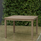 Aria Plains - Brown - Square Dining Table W/Umb Opt