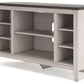 Dorrinson - Two-tone - Corner TV Stand/Fireplace Opt