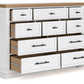 Ashbryn - White / Natural - Dresser