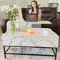 Lift Top Coffee Table with Hidden Storage Compartment Lift Tabletop Center Table for Living Room, White