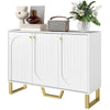3-Door Sideboard Buffet Cabinet with Storage - White