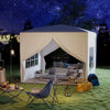 9.7' x 9.7' White Pop Up Party Tent with Carrying Bag