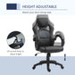 Racing Gaming Chair Office Chair Computer Desk Gamer Chair with Swivel Wheels, Padded Headrest, Tilt Function, Grey
