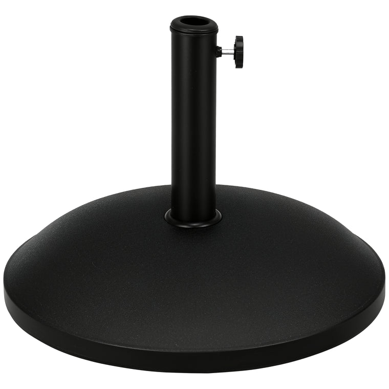 55 lb Black Cement Round Umbrella Base, Heavy Duty