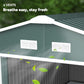 11' x 13' Practical Backyard Garden Storage Tool Shed with Double Sliding Door Garden Tool Shed with 4 Ventilation Slots, Green