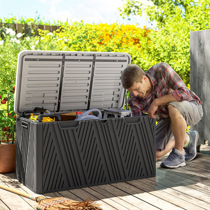 100 Gallon HDPE Deck Box with Lockable Lid