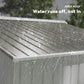 9.1' x 6.4' x 6.3' Garden Storage Shed w/ Foundation Kit Metal Tool Storage House w/ Double Doors Silver