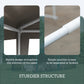 10x10ft Party Tent Portable Gazebo, Folding Garden Canopy Event Shelter Outdoor Sunshade Grey