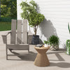 HDPE Plastic Adirondack Chair, Muskoka Chair with High Back and Wide Armrests for Fire Pit, Patio, Porch, Dark Grey