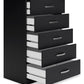 Finch - Five Drawer Chest - 46" Height - Black