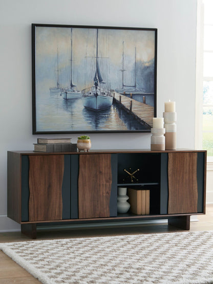 Welby - Brown / Charcoal - Accent Cabinet - Forward Furniture