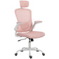 Ergonomic Mesh Office Chair with Lumbar Support - Pink