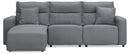 3 Pc. Power Reclining Sofa With LAF Press Back Power Chaise