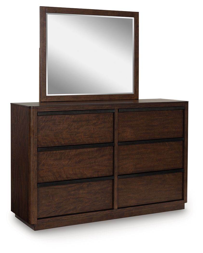 Dilenno - Dark Brown - Dresser And Mirror - Forward Furniture