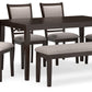 Langwest - Brown - Dining Room Table Set (Set of 6)