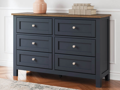 Landocken - Brown / Blue - Dresser - Forward Furniture